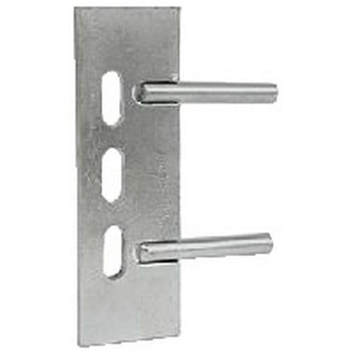 JGEORGE 6" Gravel Board Cleat 2 Pin Galvanised WGBC06