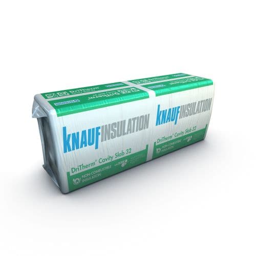 KNAUF 100mm Dritherm 32 Cavity Wall Insulation 3.28M2 Pack 715829