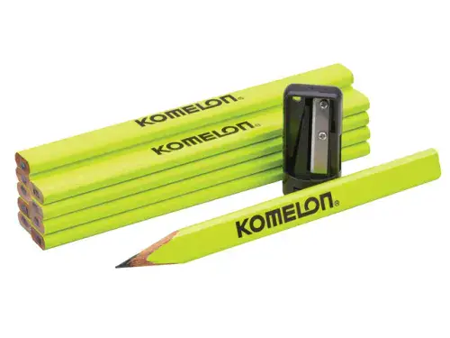 KOMELON Carpenters Pencils and Sharpener Set XMS25PENCILS