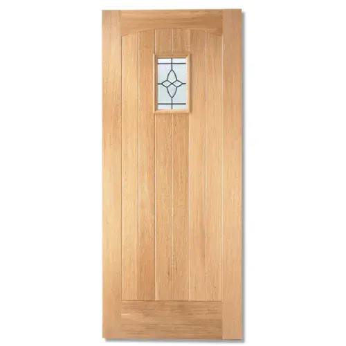 LPD External Oak Cottage Glazed 1L Door 1981x762x44mm OCOTTG30