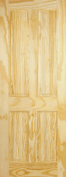 LPD Internal Clear Pine 4 Panel Door 1981x838x35mm CP4P33
