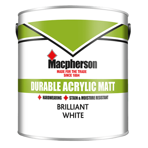 MACPHERSON Durable Acrylic Matt Magnolia 2.5L 5093142