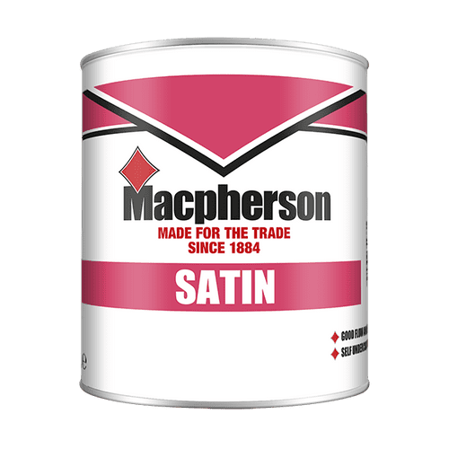 MACPHERSON Satin Finish Brilliant White 1L 5027873