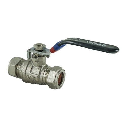 MASTERFLOW 15mm Lever Ball Valve LP Black Handle M69150000LP