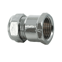 MASTERFLOW 15mmx1/2" CP Compression FI Straight Coupler M12150400P