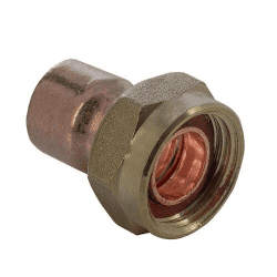 MASTERFLOW 22mmx3/4" Endfeed Straight Tap Connector MEF13220600