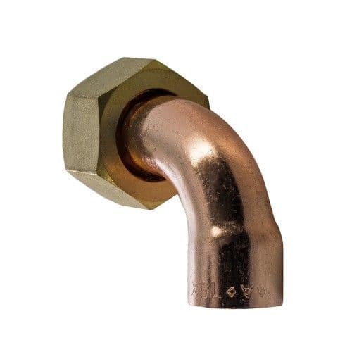 MASTERFLOW 22mmx3/4" YB Compression Bent Tap Connector M24220600
