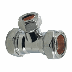 MASTERFLOW 22x22x15mm CP Compression Reducing Tee M20222215P