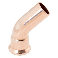 MASTERFLOW Copper Press 15mm 45Deg Obtuse Street Elbow MCP95150000