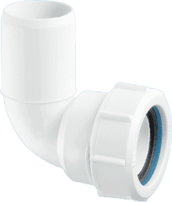 McALPINE 1 1/2" 90Deg Bend MultiFit Waste Fitting With Plain End MT4L