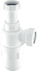 McALPINE 1 1/2" Bottle Trap (Adjustable Inlet) With 75mm Water Seal C10A