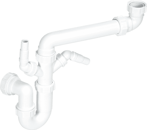 McALPINE 1 1/2" Single Bowl (Space Saver) Plumbing Kit SSK1