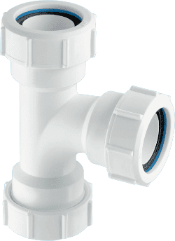 McALPINE 1 1/2" Swept Tee Connector MultiFit Waste Fitting V1M