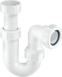 McALPINE 1 1/2" Tubular Trap Adjustable Inlet With 75mm Water Seal ASC10