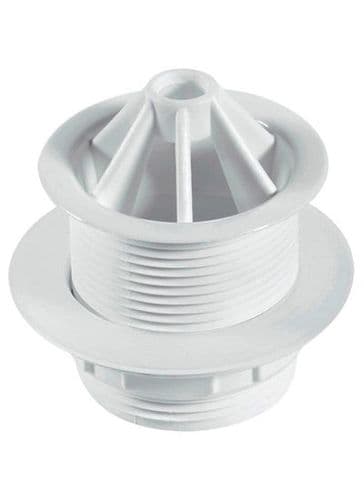 McALPINE 1 1/2" Urinal Waste 60mm White Plastic Domed Flange WU11