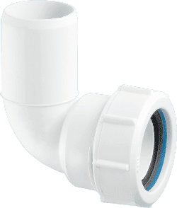 McALPINE 1 1/4" 90Deg Bend MultiFit Waste Fitting With Plain End MS4L