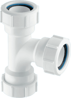 McALPINE 1 1/4" Swept Tee Connector MultiFit Waste Fitting V8M