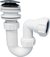 McALPINE 1 1/4" Tubular Trap & Clicker Basin Waste BK2