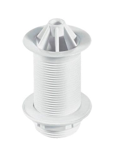 McALPINE 1 1/4" Urinal Waste 60mm White Plastic Domed Flange WU10