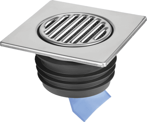 McALPINE 150mm Square S/Steel Tile + Internal Non-Return Valve FGT150-SV-110