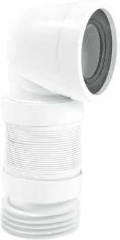 McALPINE 90Deg Flexible WC Connector 220-400mm WC-CON8F