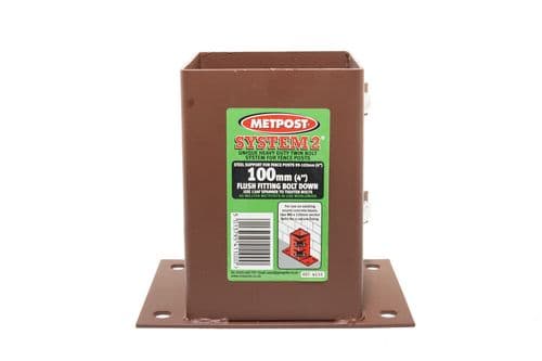 METPOST 4SCFF Flush Fit System-2 (Bolt Down) 100mm (4110)