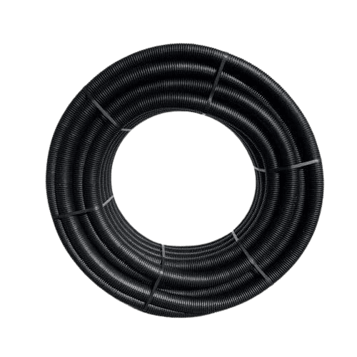 NAYLOR TWDu 63(50)mmx50M Coil Black Electric Duct + Coupler 29113