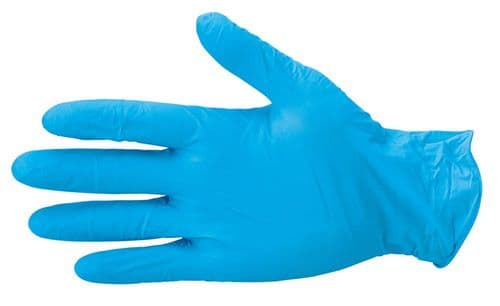 OX Nitrile Large Disposable Gloves 100 Pack Large Size 9 OX-S488509