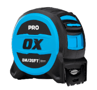 OX PRO Tuff Blade Tape Measure 8M/26FT OX-P506408
