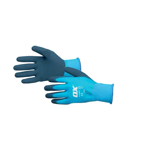 OX Waterproof Latex Gloves Size 9 (L) OX-S483809