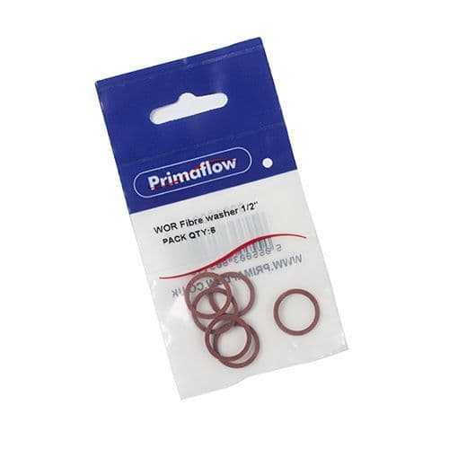 PRIMAFLOW PS WOR 1/2" Fibre Washer (Pk 6) 90010001