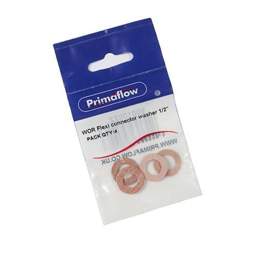 PRIMAFLOW PS WOR 1/2" Flexi Connector Washer (Pk 4) 90010022