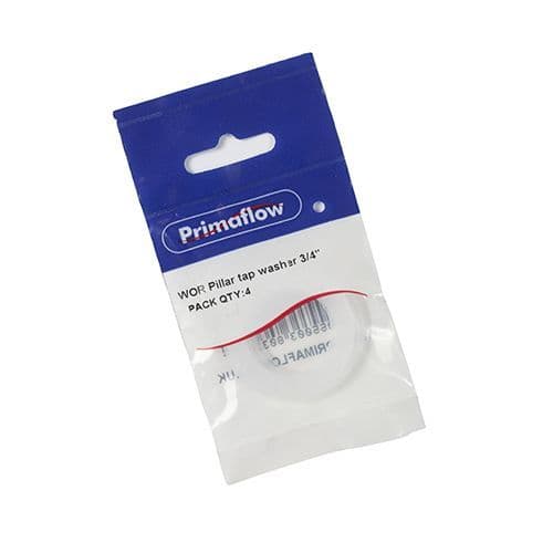 PRIMAFLOW PS WOR 3/4" Pillar Tap Washer (Pk 4) 90010071