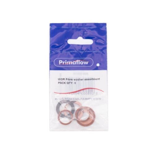 PRIMAFLOW PS WOR Fibre Washer Assortment (Pk 6) 90010015