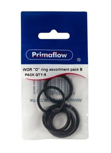 PRIMAFLOW PS WOR "O" Ring Assortment Pack B (Pk 5) 90010337