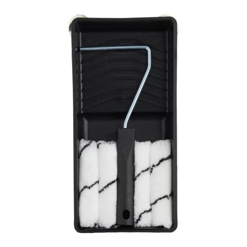 ProDec 4" Medium Pile Microfibre Mini Rollers Frame & Tray Kit ARRT003