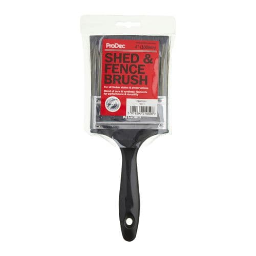 ProDec Flat Shed & Fence Brush 4" PBWD001