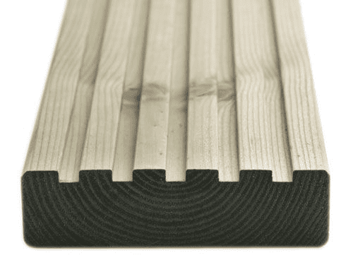Q-DECK 33mmx120mm Decking Board Reversible York D381253 3.6m