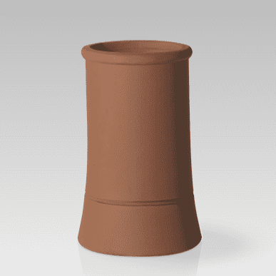 REDBANK Roll Top Chimney Pot 450mm Red SRTPRED0450EA