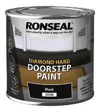 RONSEAL Diamond Hard Doorstep Paint Black 750ml 36257