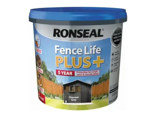 RONSEAL FenceLife Plus+ Fence Paint Charcoal Grey 5L 38394