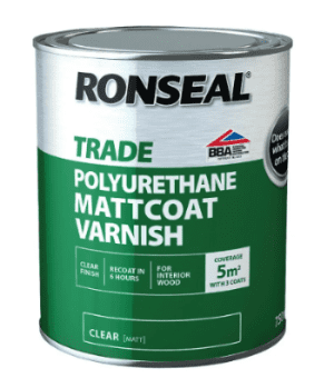 RONSEAL Trade P/U Interior Varnish 750ml Clear Matt 38562