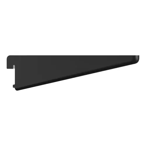 ROTHLEY 10.5" Twin Slot Shelf Bracket Matt Black TSBMB10