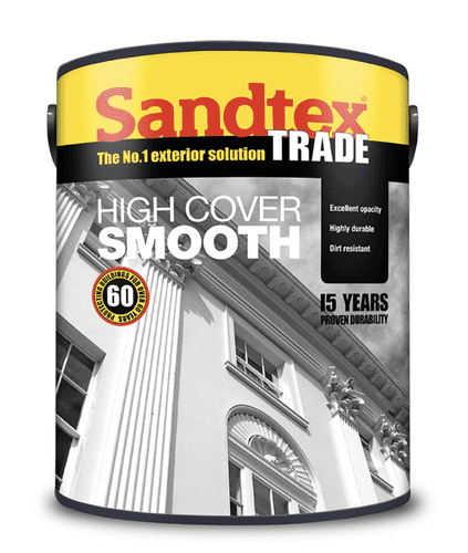 SANDTEX High Cover Smooth Masonry 5L Cornish Cream 5025617