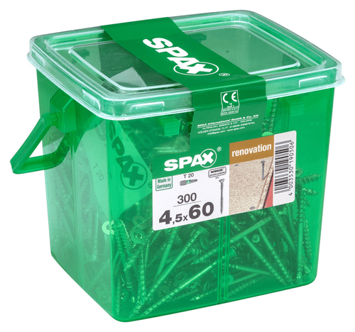 SPAX 4.5x60mm T-Star Wirox Flooring Screws (Box 300) 4541010450609