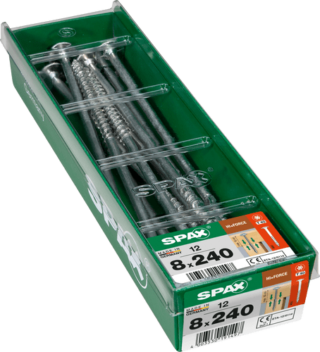 SPAX 8.0x260mm T40 T-Star Washer Head Wirox Screws (Box 12) 4251010802617