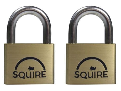 SQUIRE LN4T 40mm Padlock Twin Pack (Keyed Alike) HSQLN4T