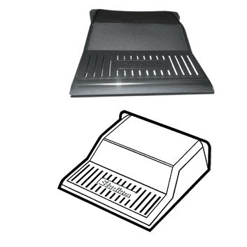 STADIUM 12" Heavy Duty Drain Cover Black PVC BM46