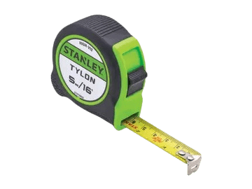 STANLEY Hi-Viz Tylon Tape 5m (16ft) XMS25TAPE5