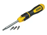 STANLEY Multibit Ratchet Screwdriver & 10 Bits STA068010